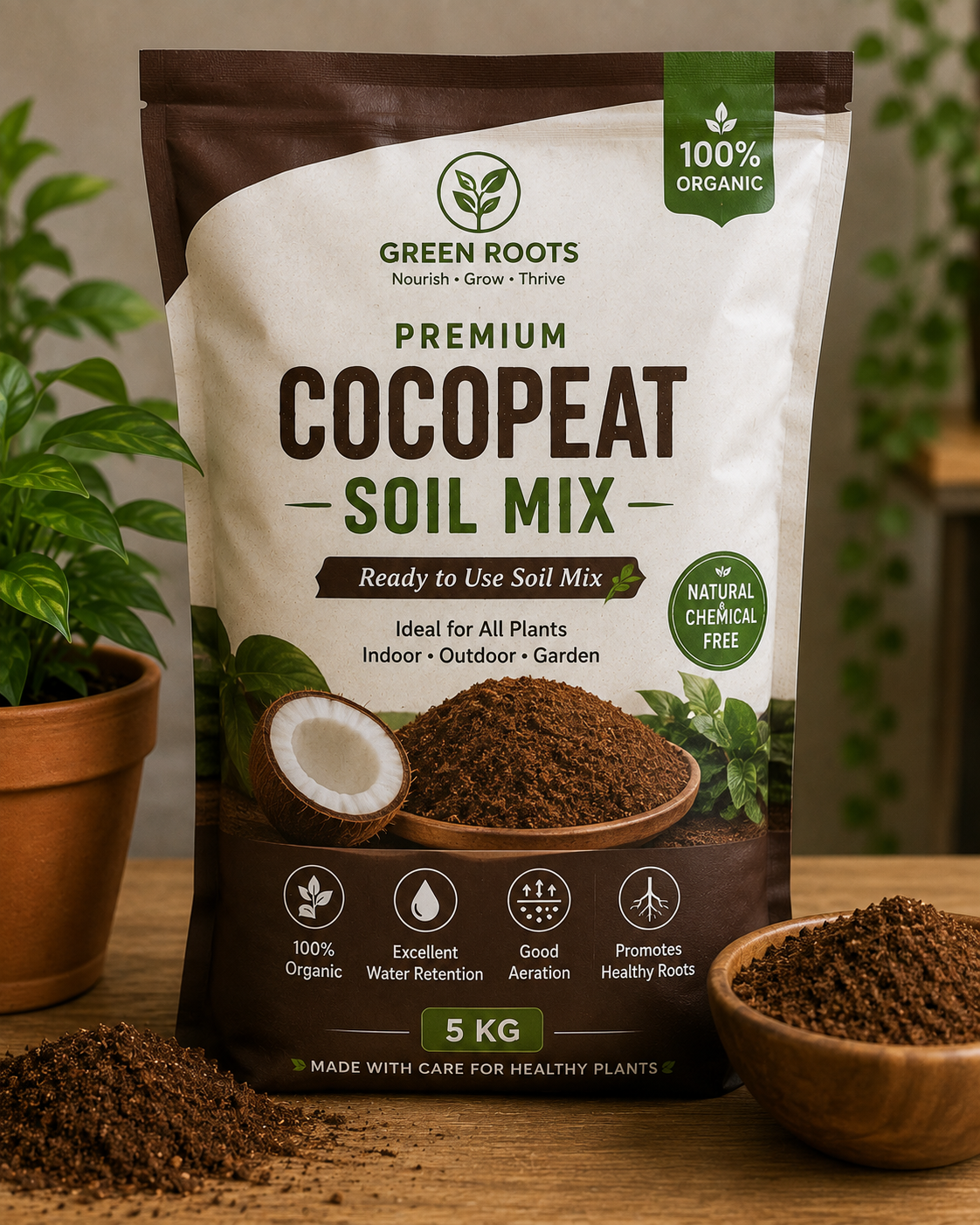 Premium Cocopeat Soil Mix